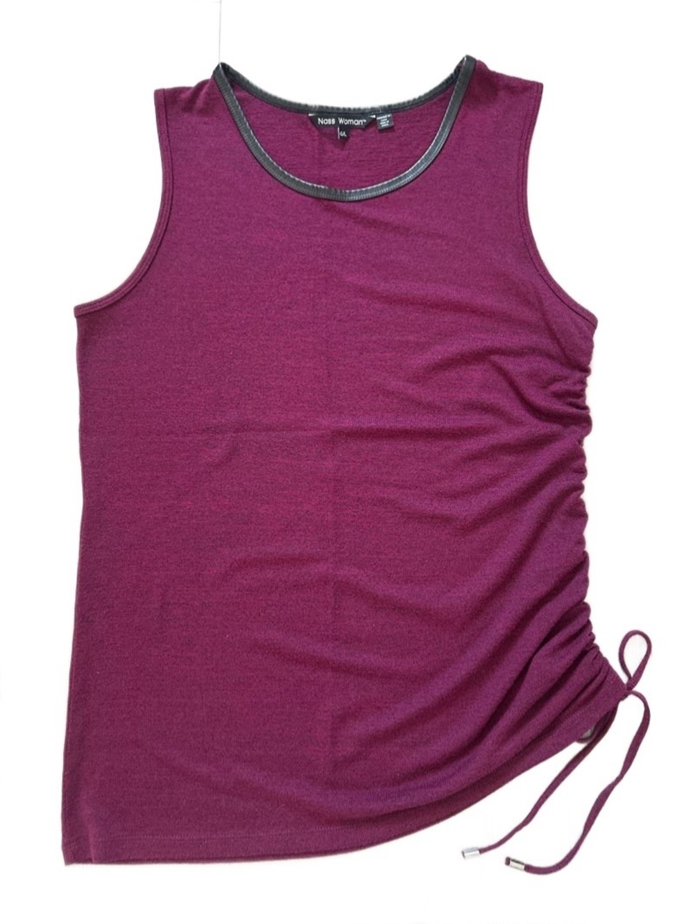 Plum Ruched Tank Top